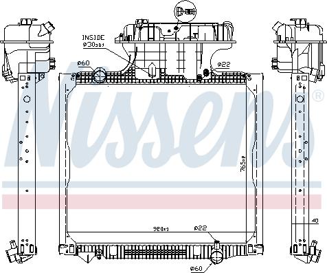 Nissens 62875 - Hladnjak, hlađenje motora parts5.com