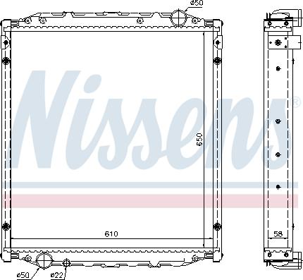 Nissens 62876A - Radiator, engine cooling parts5.com