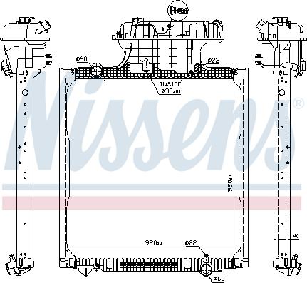 Nissens 62873 - Hladnjak, hlađenje motora parts5.com