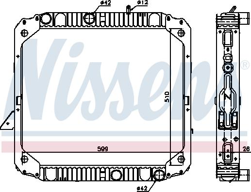 Nissens 62747 - Radiator, engine cooling parts5.com