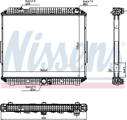 Nissens 6270020 - Chłodnica, układ chłodzenia silnika parts5.com