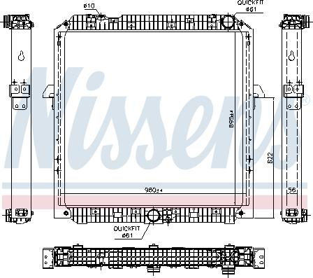 Nissens 67191 - Chladič, chlazení motoru parts5.com