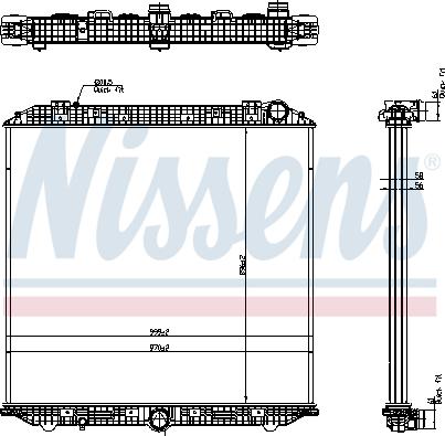 Nissens 671750 - Radiator, racire motor parts5.com