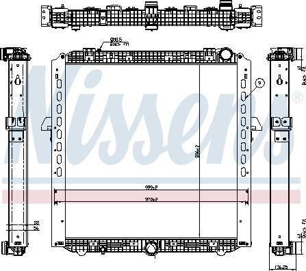 Nissens 67175 - Chladič, chlazení motoru parts5.com