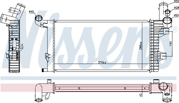 Nissens 67172 - Chladič, chlazení motoru parts5.com