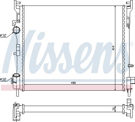 Nissens 67229 - Hladnjak, hlađenje motora parts5.com