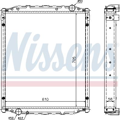 Nissens 67220A - Radiator, engine cooling parts5.com