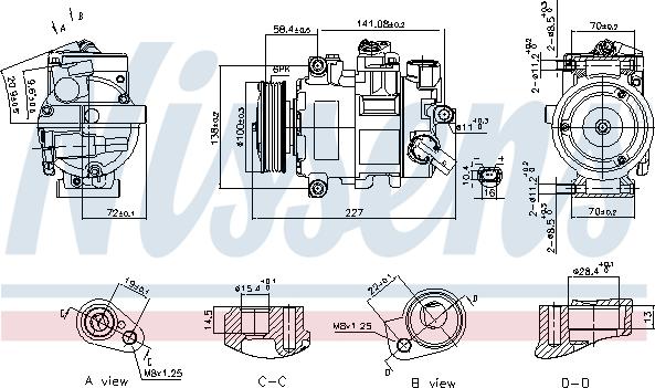 Nissens 89415 - Kompressor,kliimaseade parts5.com