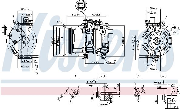 Nissens 89554 - Kompresor, klimatyzacja parts5.com