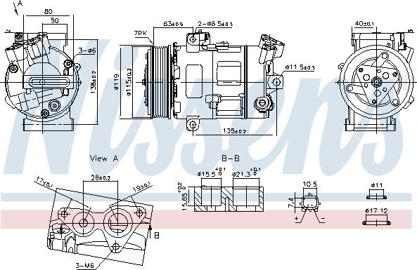 Nissens 890947 - Compresseur, climatisation parts5.com