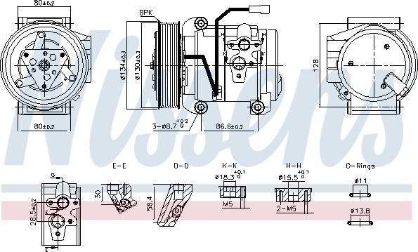 Nissens 890957 - Compressor, air conditioning parts5.com