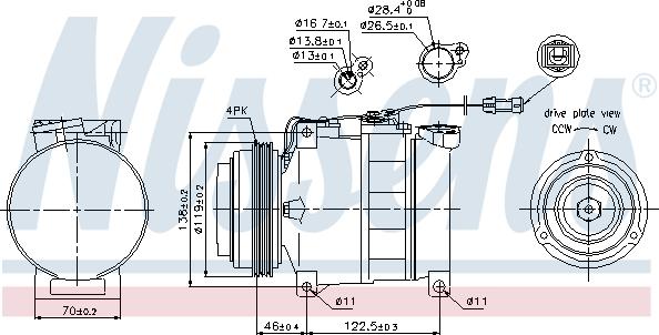 Nissens 89045 - Compressor, air conditioning parts5.com