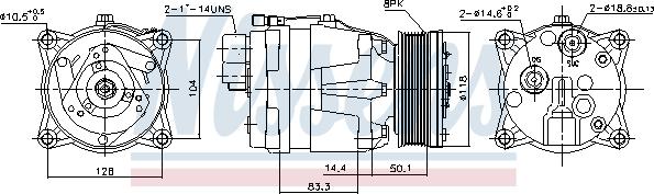 Nissens 89048 - Compresor, aire acondicionado parts5.com