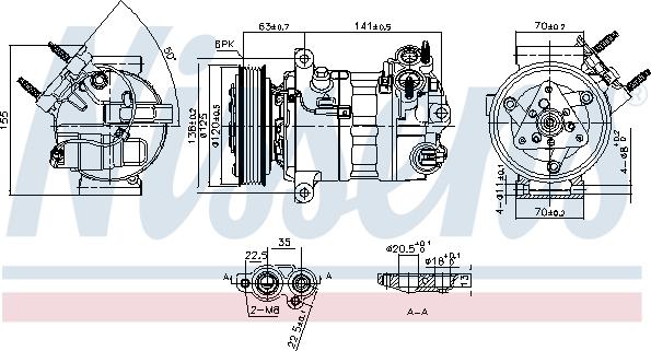 Nissens 890594 - Compressor, air conditioning parts5.com