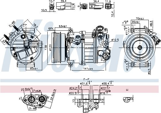 Nissens 890593 - Kompresor, klimtatska naprava parts5.com