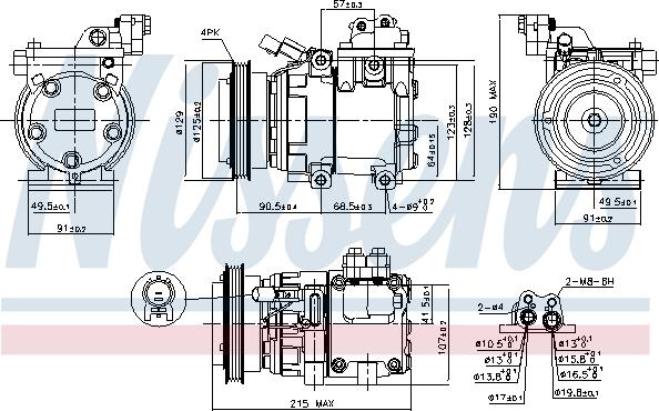 Nissens  89085 - Συμπιεστής, συστ. κλιματισμού parts5.com