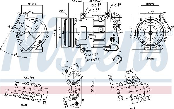 Nissens 890324 - Kompresor, klima-uređaj parts5.com