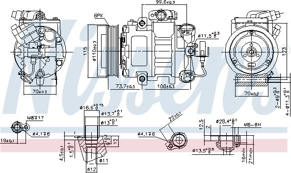 Nissens 89026 - Compressor, air conditioning parts5.com