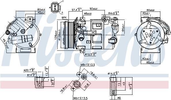 Nissens 890210 - Compressor, air conditioning parts5.com