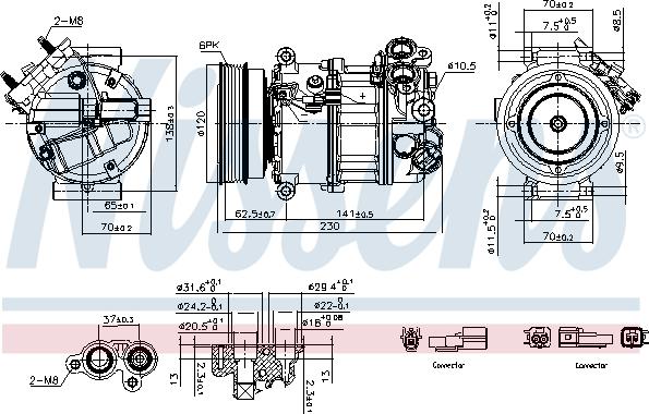 Nissens 891004 - Kompresor, klimatyzacja parts5.com