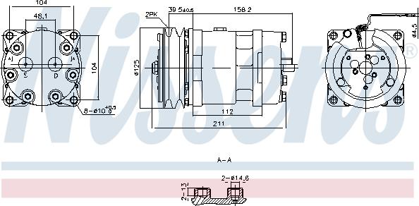 Nissens 891000 - Compresor, climatizare parts5.com