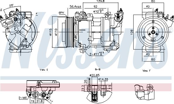 Nissens 891016 - Compresor, aire acondicionado parts5.com