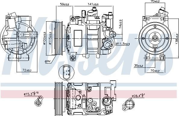 Nissens 89111 - Kompressor,kliimaseade parts5.com