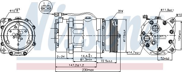 Nissens 89118 - Compresor, climatizare parts5.com