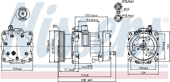 Nissens 89187 - Compresor, aire acondicionado parts5.com