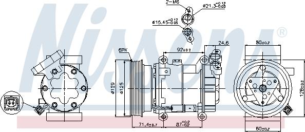 Nissens 89332 - Kompressori, ilmastointilaite parts5.com