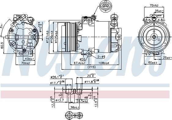 Nissens 89322 - Compresor, climatizare parts5.com