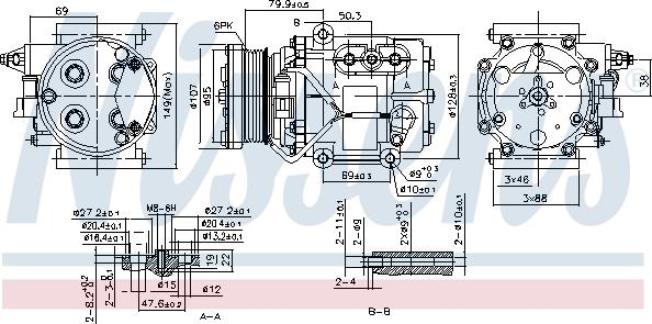 Nissens 89240 - Compressor, air conditioning parts5.com