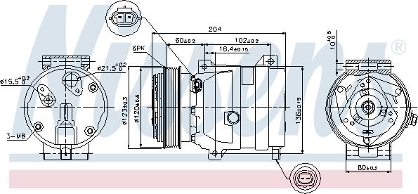 Nissens 89281 - Kompresor, klima-uređaj parts5.com