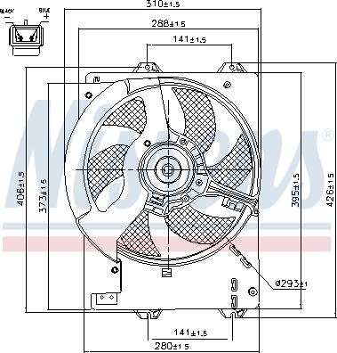 Nissens 85444 - Ventilador, refrigeración del motor parts5.com