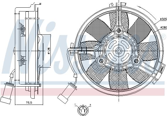 Nissens 85546 - Вентилатор, охлаждане на двигателя parts5.com