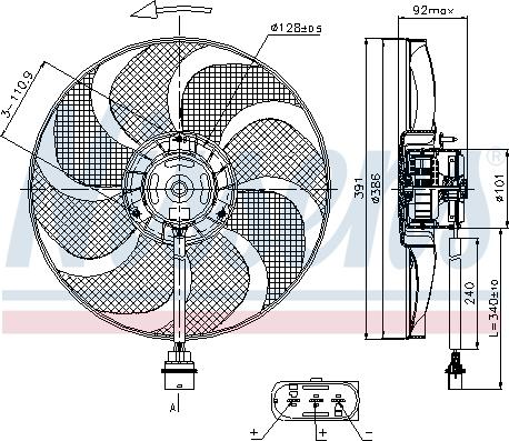 Nissens 85690 - Wentylator, chłodzenie silnika parts5.com