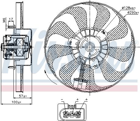 Nissens 85684 - Ventilator, radiator parts5.com