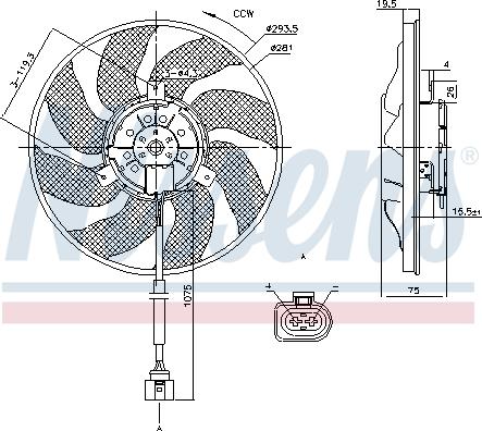 Nissens 85806 - Fan, radiator parts5.com