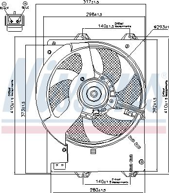 Nissens 85267 - Fan, radiator parts5.com