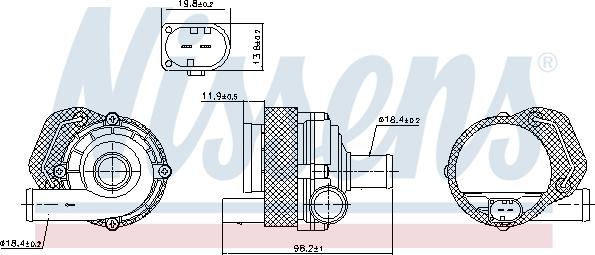 Nissens 831065 - Pumpa za vodu parts5.com