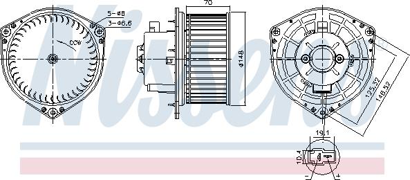 Nissens 87454 - Ventilator, habitaclu parts5.com