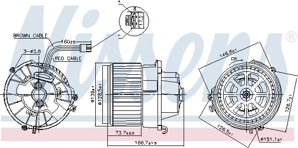 Nissens 87599 - Interior Blower parts5.com