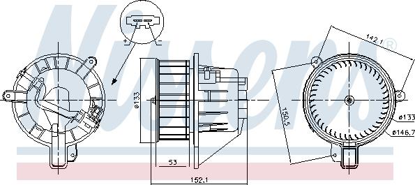 Nissens 87546 - Ventilator, habitaclu parts5.com