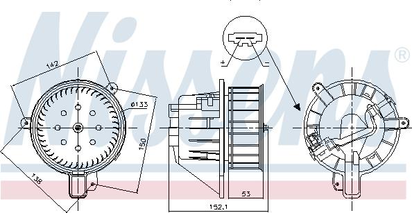 Nissens 87547 - Ventilator, habitaclu parts5.com