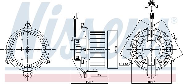 Nissens 87579 - Ventilator, habitaclu parts5.com