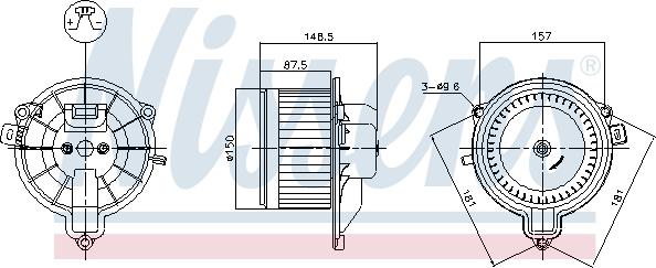 Nissens 87572 - Sisätilapuhallin parts5.com