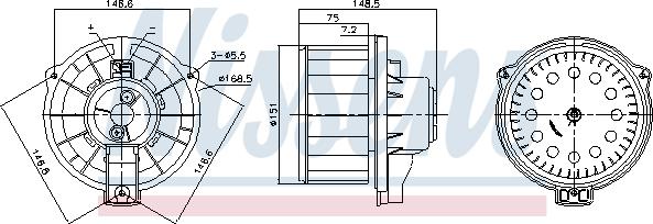 Nissens 87620 - Wentylator wewnętrzny parts5.com