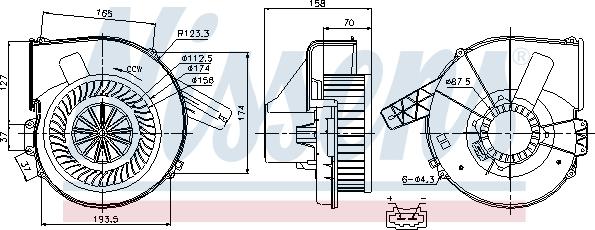 Nissens 87028 - Ventilator, habitaclu parts5.com