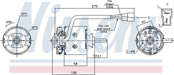 Nissens 87195 - Utastér-ventilátor parts5.com