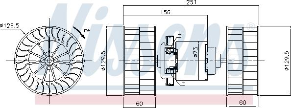 Nissens 87190 - Вентилятор салона parts5.com